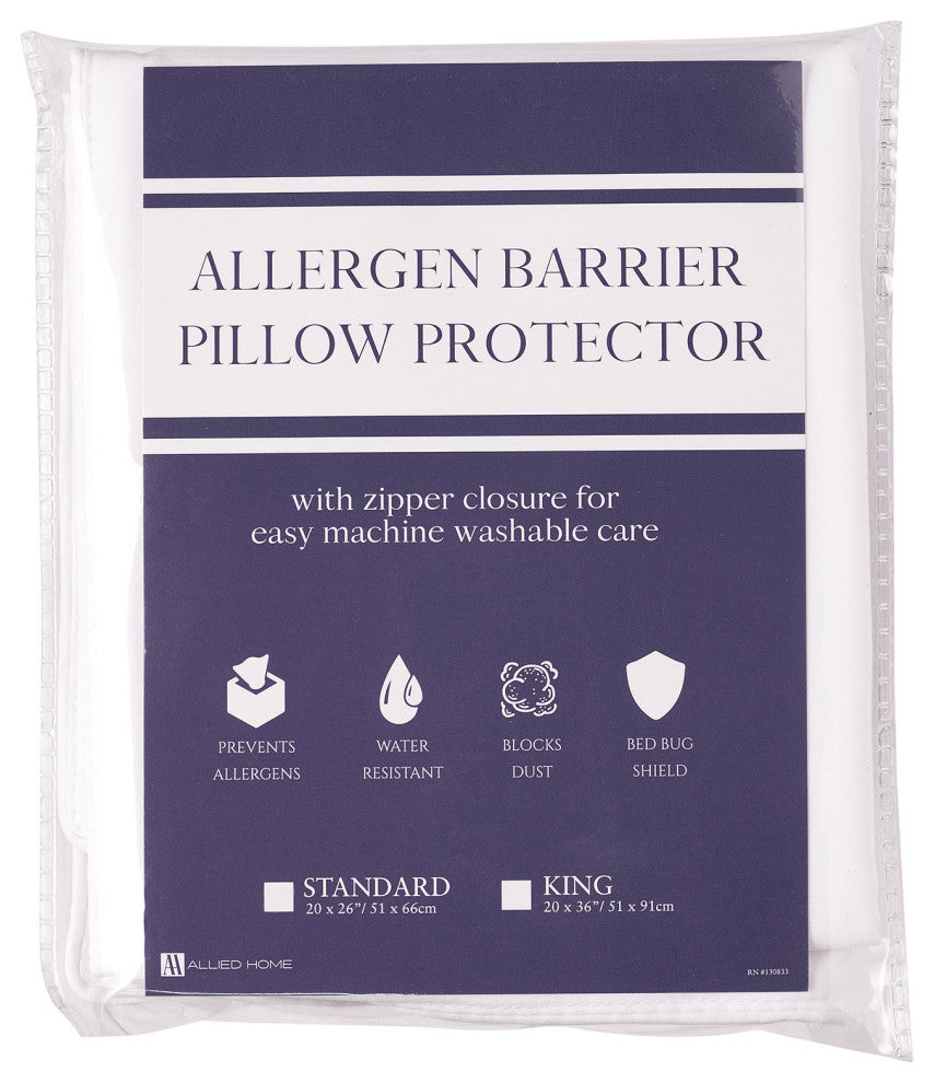 Tranquil Horizon Hypoallergenic Pillow Protector, Standard