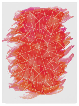 "Geometric Fire 1" by Erin Clark, Canvas Art, 24"x18"