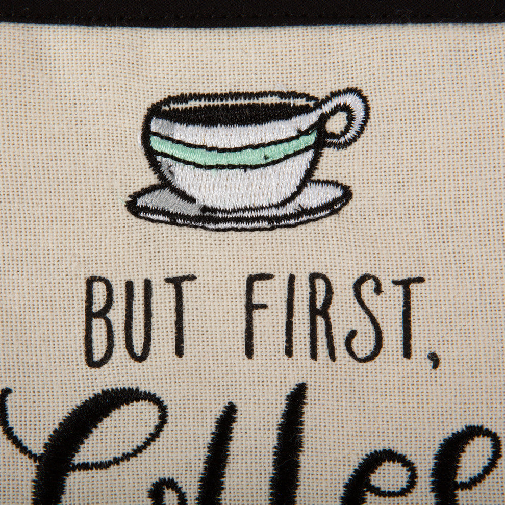 Coffee Time Embroidered Potholder Gift Set