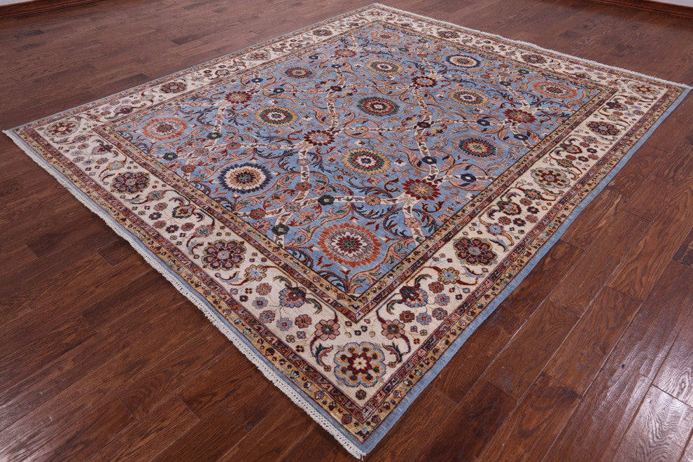 Hand Knotted Persian Tabriz Wool Rug 8' 4" X 9' 10" Q9991