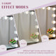 Hollywood Touch Duo Tone Wide LED Makeup Mirror, Silver