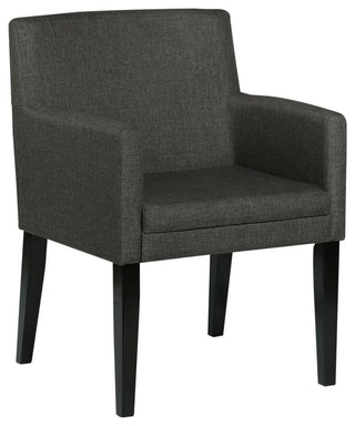 Catherine 7-piece Double Pedestal Dining Table Set Charcoal Grey and Black
