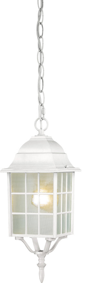 Adams 1-Light Outdoor Hanging in White