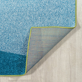 Prism Geometric Striped Orange/Green/Blue 2 ft. x 8 ft. Runner Rug
