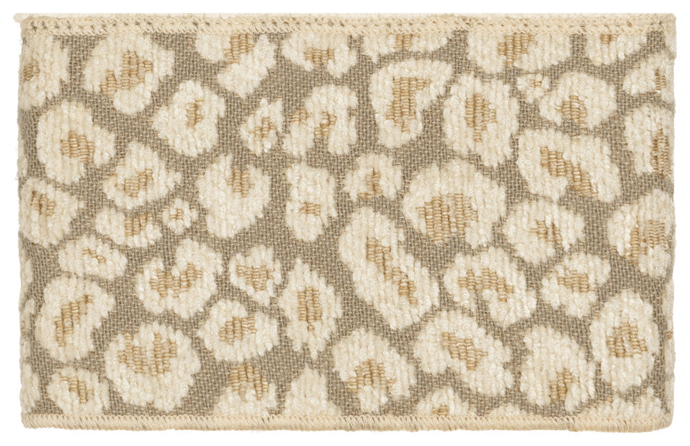 Linum Home Turkish Cotton Spots 2-Piece Embellished Washcloth Set, Cream