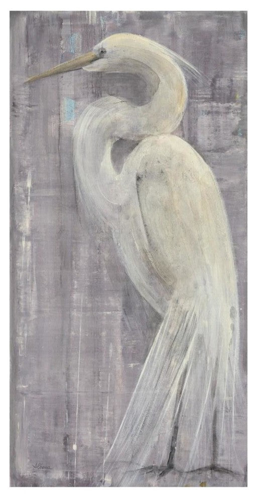 "Coastal Egret II" Digital Paper Print by Albena Hristova, 32"x62"