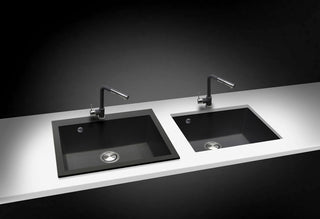 One Series 23" Drop-In Single-Bowl Granite Sink, Titanium