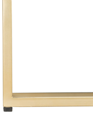 Safavieh Couture Adelyn 2 Drawer Nightstand, Charcoal/Gold