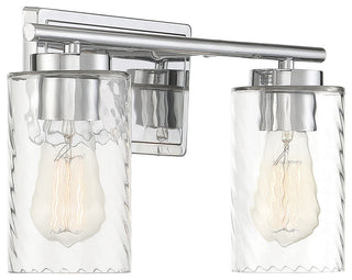 2-Light Bathroom Vanity Light, Chrome