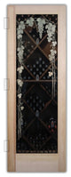 Wine Door - Vineyard Grapes Trellis - Douglas Fir (stain grade) - 28" x 84"...