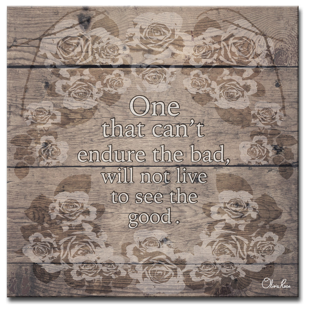 Ready2HangArt Wrapped Canvas Inspirational Wall Art, See Good, 16"x16"