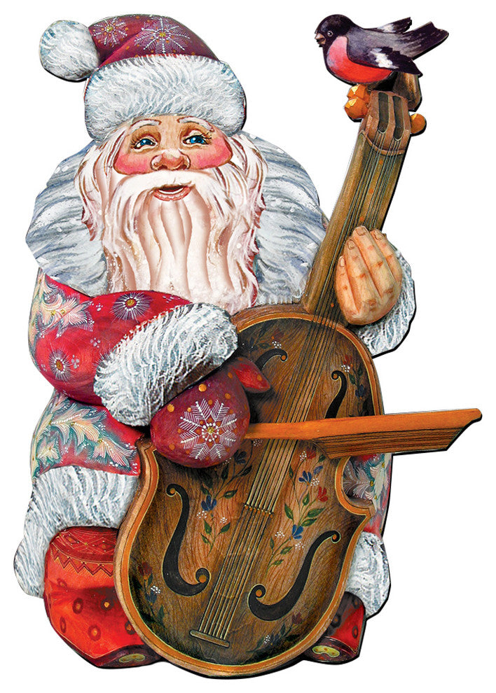 Violin Santa Door Hanger
