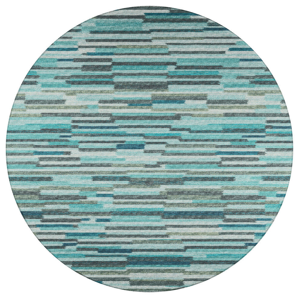 Indoor/Outdoor Sedona SN8 Poolside Machine Washable 6' x 6' Round Rug