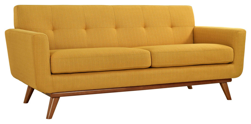 Modern Citrus Engage Armchairs and Loveseat, 3-Piece Set