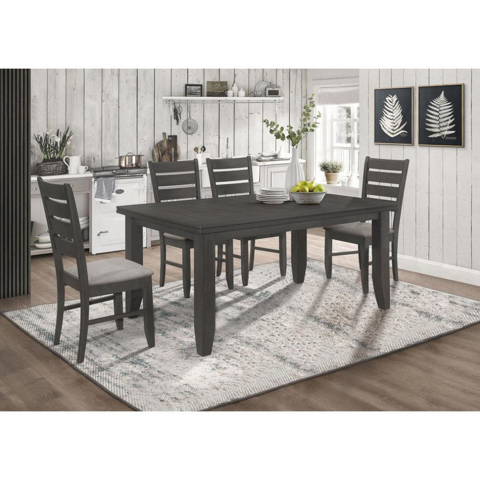 Dalila 5-piece Rectangular Dining Set Grey and Dark Grey