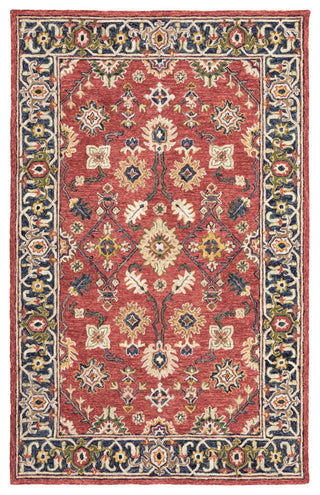 Oriental Weavers Alfresco Red/ Blue Oriental Indoor Area Rug 3'6"X5'6"