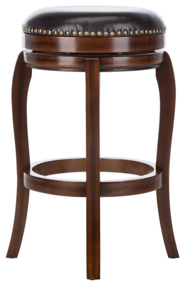 Shelton Bar Stool Espresso / Brown Seat Set of 2