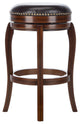 Shelton Bar Stool Espresso / Brown Seat Set of 2