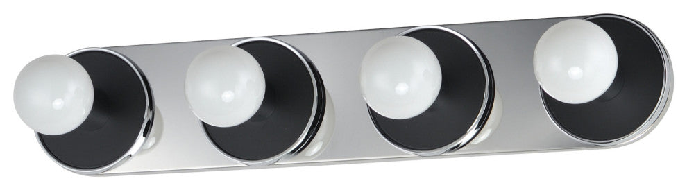 Maxim 26094/BUL Hollywood 4 Light 27"W LED Vanity Light - Polished Chrome