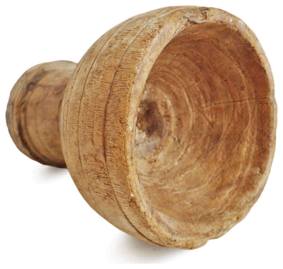 Consigned Old Wood India Mortar Cup 7