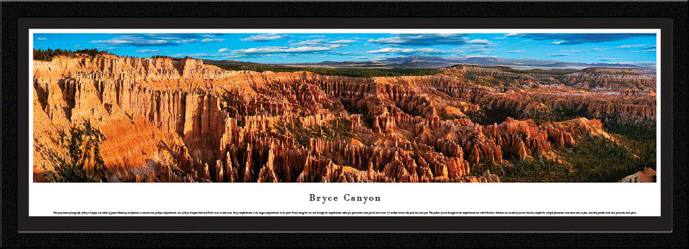 Bryce Canyon Panoramic Poster , Select Frame