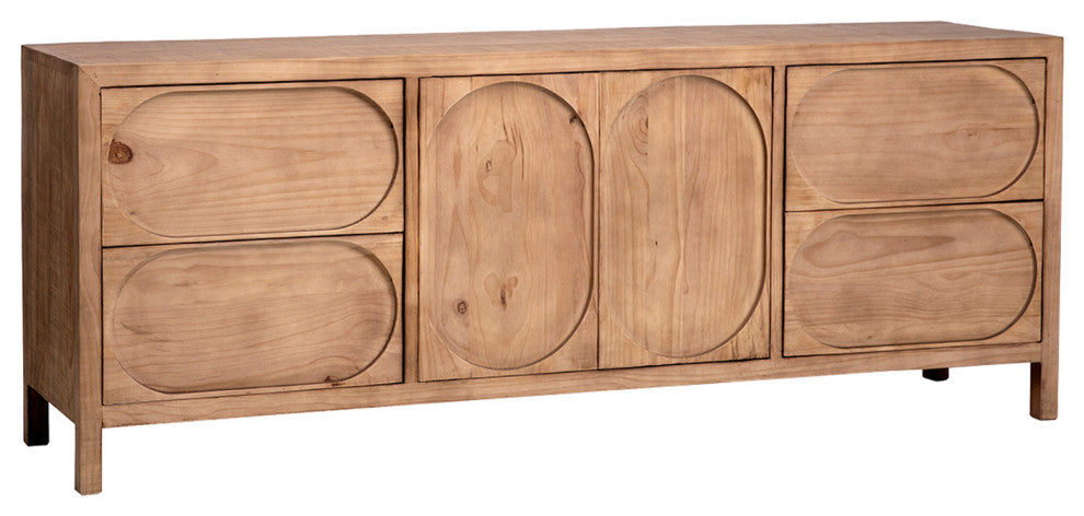 Deco Oval Pine Sideboard