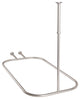 Utopia Alley Rustproof Aluminum Hoop Shower Rod With Ceiling Support for Clawfoo