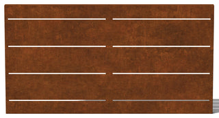 Alta Corten Steel Decorative Screen Panel, Linear