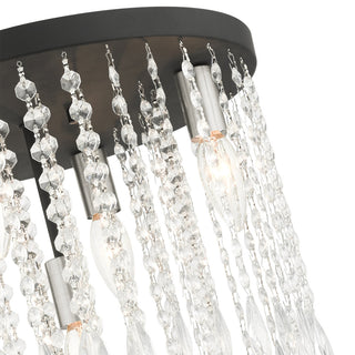 Black Transitional, Dazzling, Modern Classic, Casual Flush Mount