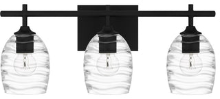 Quoizel LCY8622 Lucy 3 Light 22"W Vanity Light - Matte Black