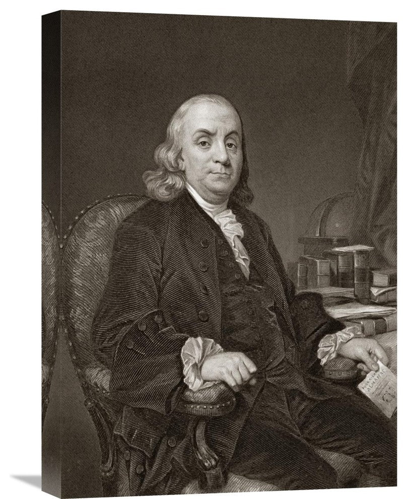 "Benjamin Franklin" Artwork, 15"x22"