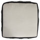 Textured Overlapping Diamonds Pouf Ottoman