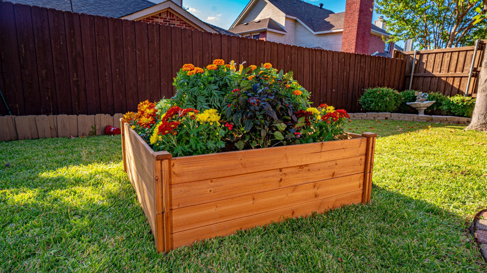 Timber Valley Dual Purpose 48"x48" Cedar Garden, Set of 2
