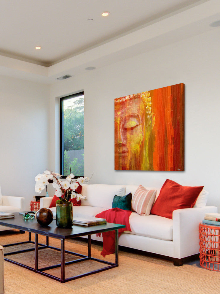 "Buddha" Fine Art Canvas Print, 40"x40"