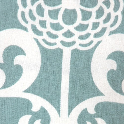 Pillow Decor - Waverly Fun Floret Throw Pillow, Light Blue, 20" X 20"