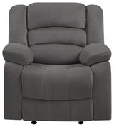 40" Contemporary Grey Fabric Chair