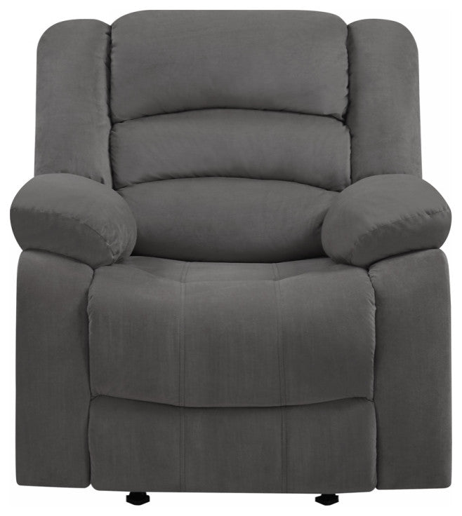 40" Contemporary Grey Fabric Chair