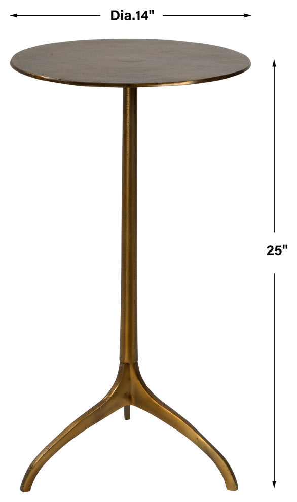 Uttermost Beacon Gold Accent Table