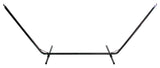 39"x133" Black Steel Hammock Stand With Chains and Hooks