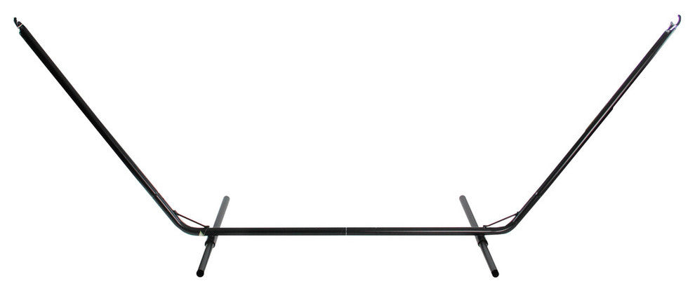 39"x133" Black Steel Hammock Stand With Chains and Hooks