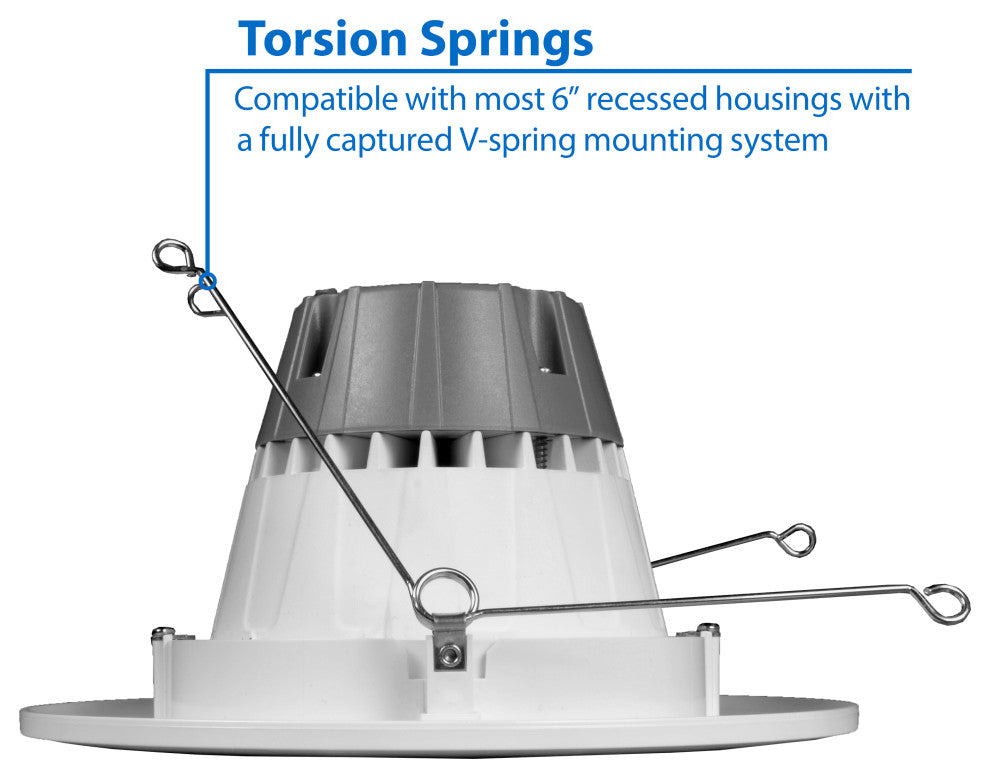 DCG Series 6 in. White Gimbal LED Recessed Downlight, 2700k