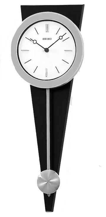 Seiko Clocks, 23" Modern Art Clock With Pendulum