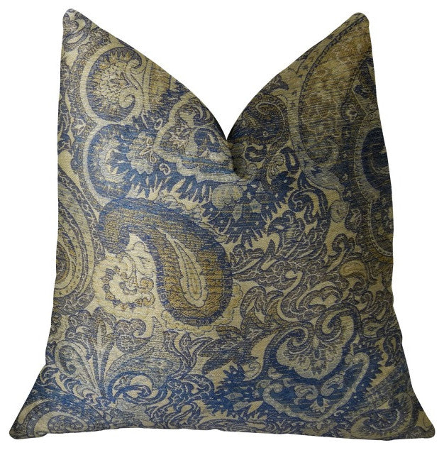 Plutus Paciotti Handmade Throw Pillow, (Double sided  18" x 18")