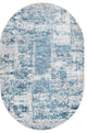 Unique Loom Elizabeth Finsbury Rug, Blue, 5'3"x8' Oval