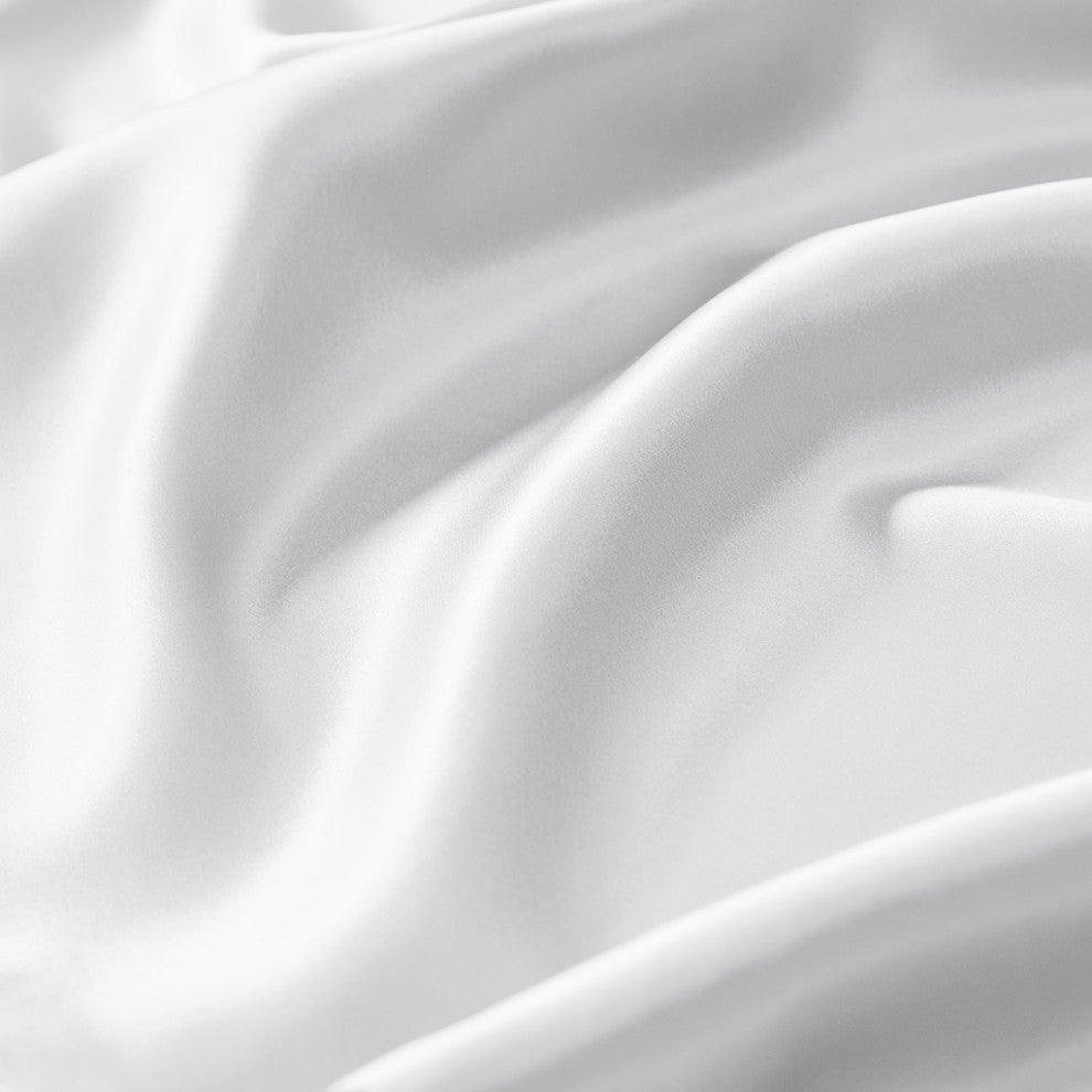 Madison Park Mulberry Silk Luxury Single Pillowcase, White, Standard