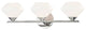 Valerie 3-Light Bath Light, Polished Nickel Finish