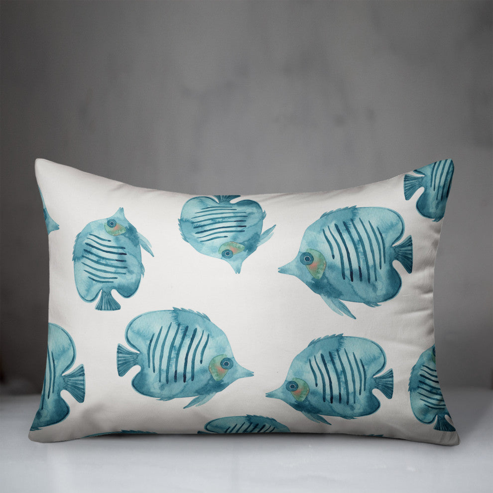 Colorful Fish 2 14x20 Spun Poly Pillow