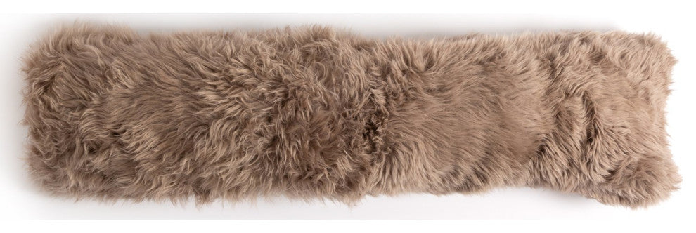 Lalo Lambskin Lumbar Pillow, Single-Taup