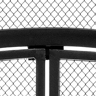 2-Panel Iron Fireplace Screen