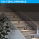 12-Pack Dimmable 120V LED Step Lights, 150LM 3.5W Stair Lights